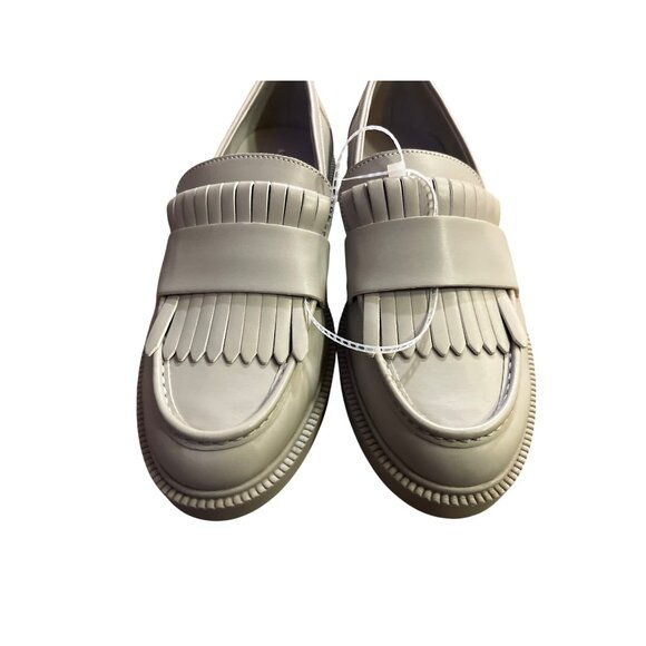 Marc Fisher Calixy Loafers Womens 8M Gray Fringe Slip-On Moc Toe NEW No Tags - Picture 5 of 16